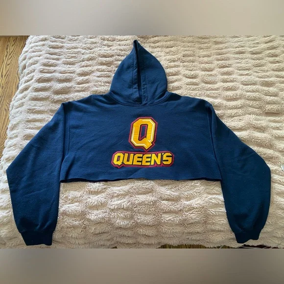 Cropped Queen’s University Hoodie - Picture 1 of 3